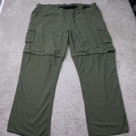 Boy Scouts Of America Cargo Pants Mens 3XL Green Switchback Covertibile Belted - Picture 6 of 15